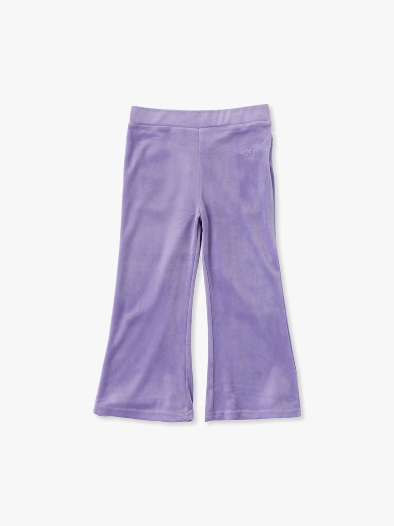 Velour Flared Pants 詳細画像 purple 1