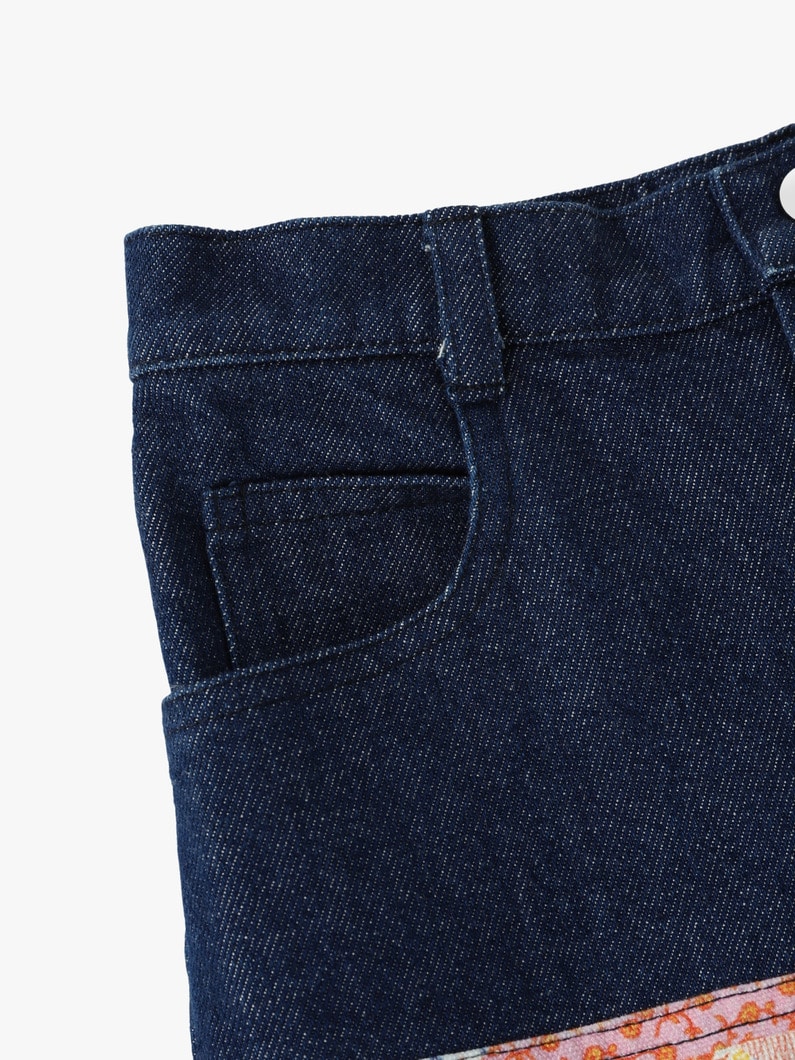 Carpenter Denim Pants (6-7year/multi patchwork) 詳細画像 dark blue 4