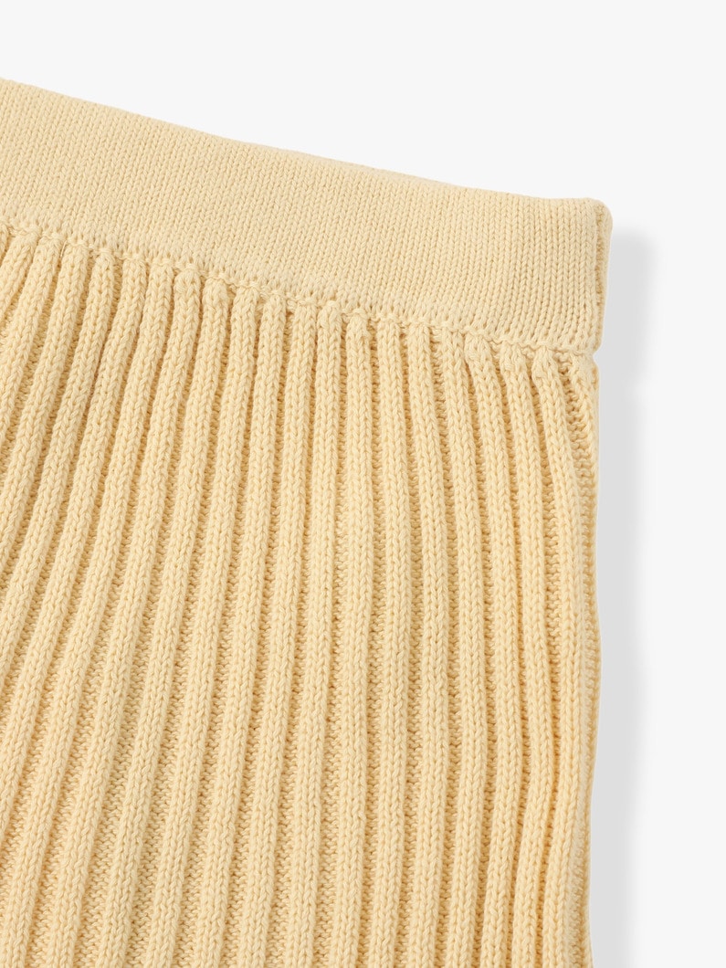 Essential Rib Knit Shorts 詳細画像 light yellow 3