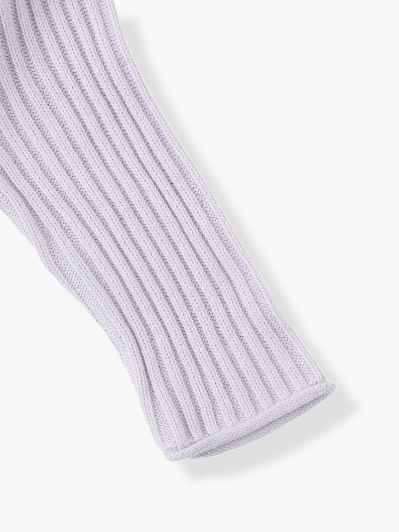 Essential Rib Knit Pullover 詳細画像 purple 4