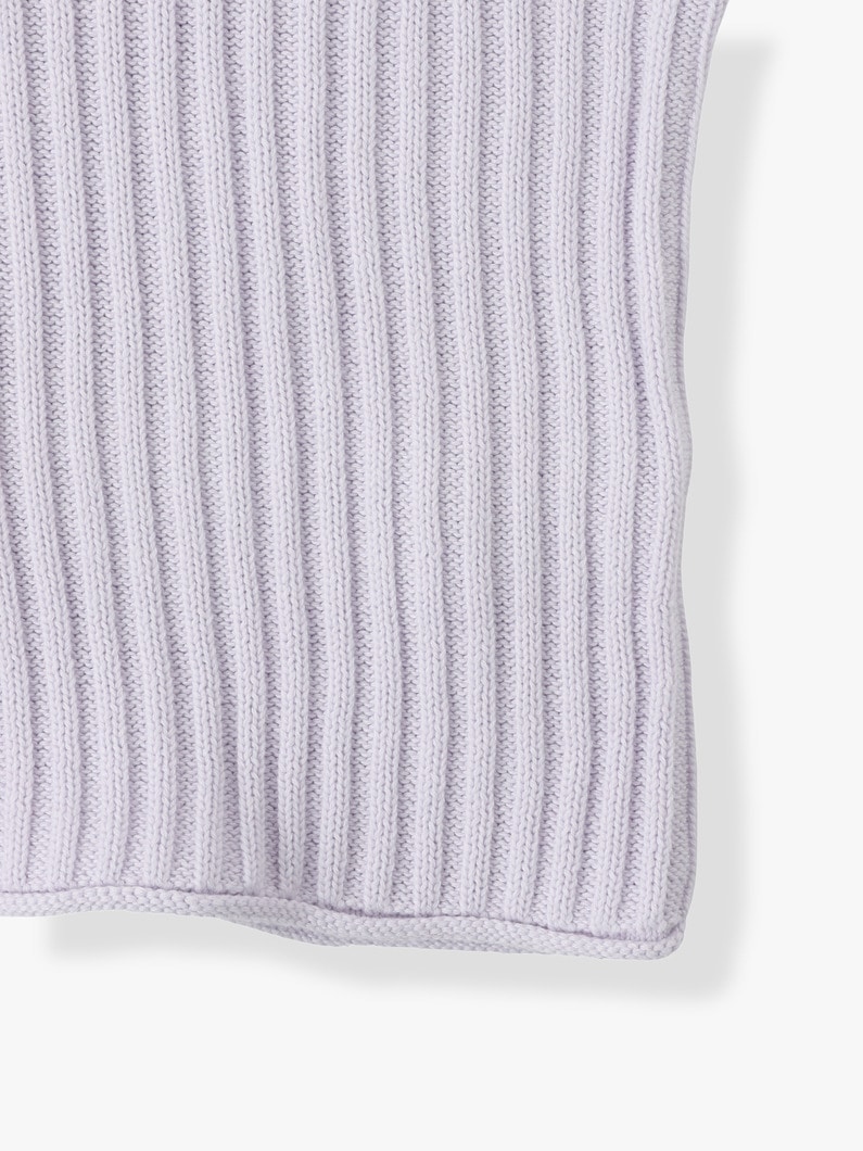 Essential Rib Knit Pullover 詳細画像 purple 5
