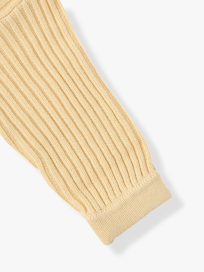 Oversized Essential Rib Knit Pullover 詳細画像 light yellow 4