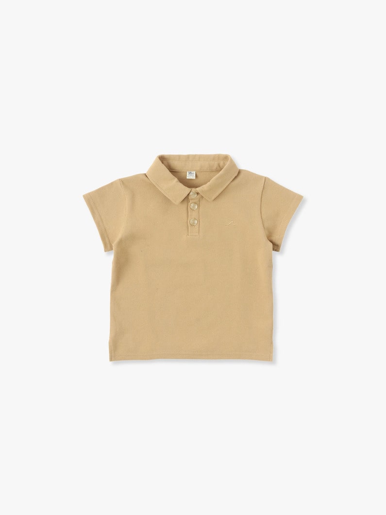 Organic Cotton Polo Shirt 詳細画像 beige 2