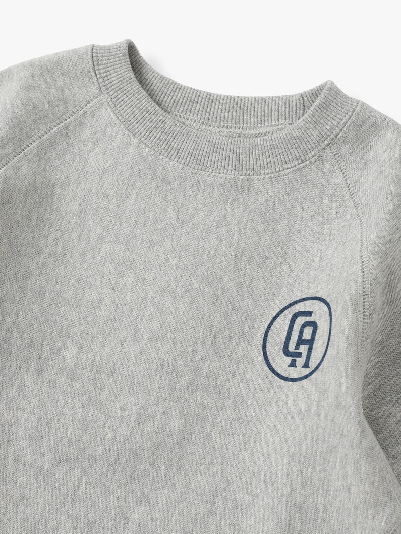 CA Logo Print Sweat Shirt 詳細画像 top gray 2
