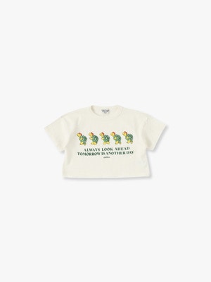 Chill＆Relax Turtle Print Tee 詳細画像 white