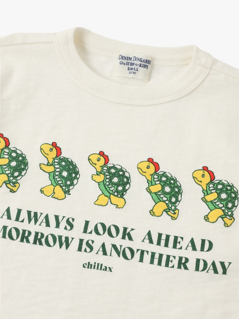 Chill＆Relax Turtle Print Tee 詳細画像 white 3