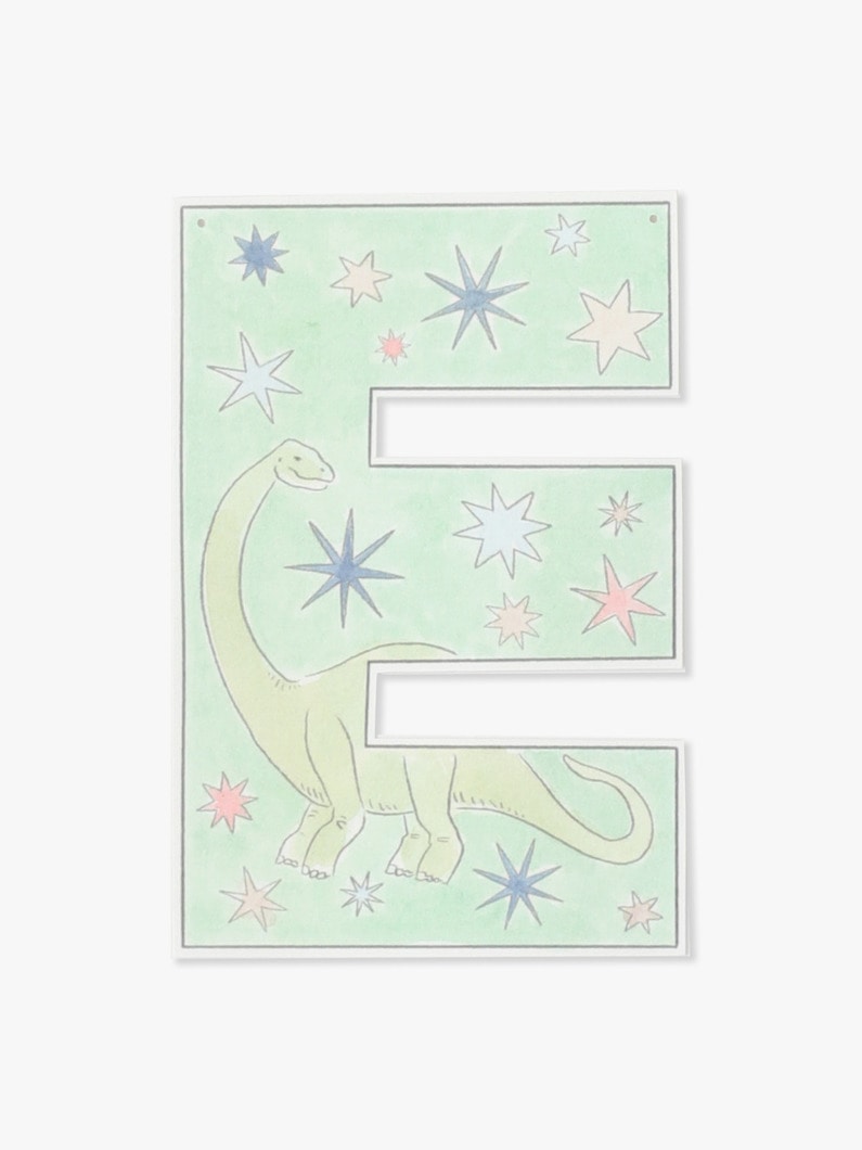 Dino Garland Alphabet Card 詳細画像 E 1