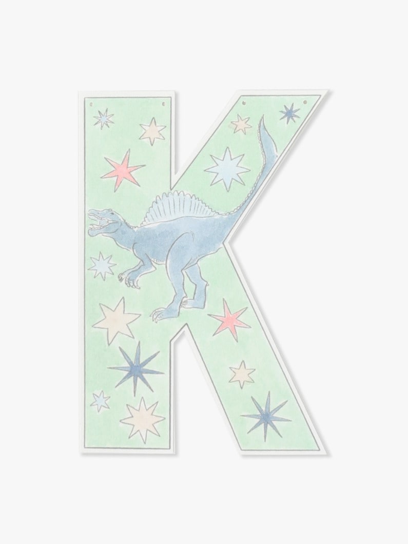 Dino Garland Alphabet Card 詳細画像 K