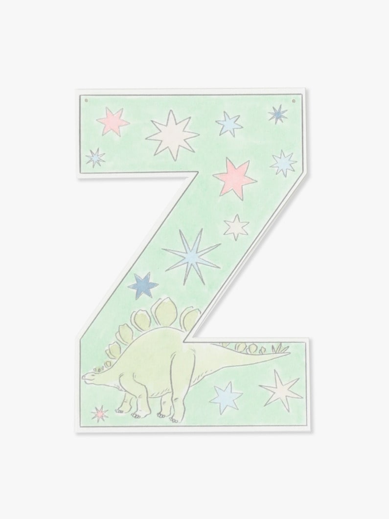 Dino Garland Alphabet Card 詳細画像 Z 1