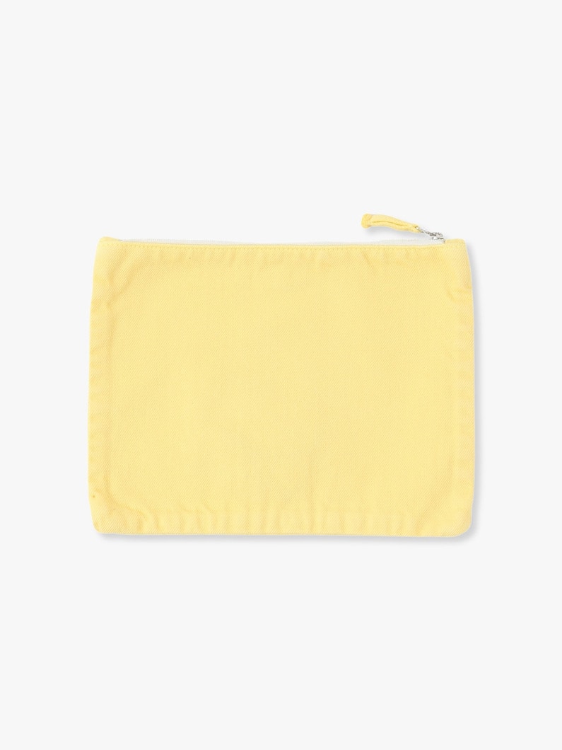 Color Organic Denim Pouch (L) 詳細画像 light yellow 1