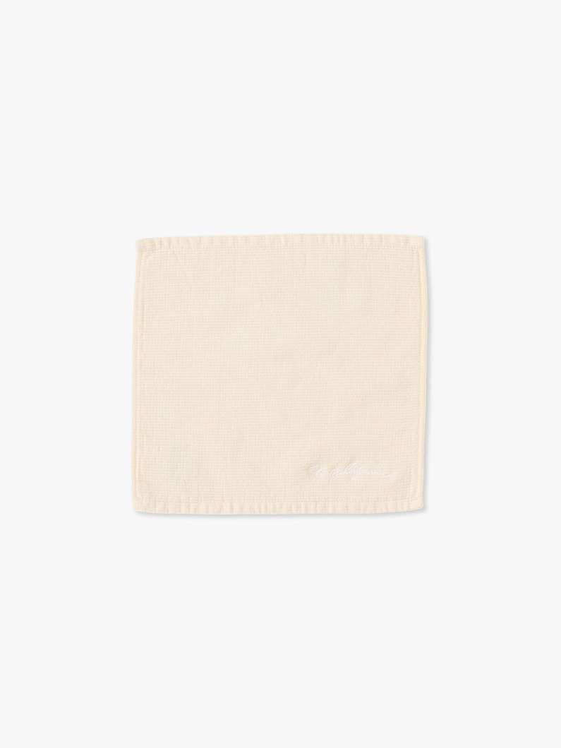 Organic Cotton Waffle Towel Handkerchief 詳細画像 off white 1
