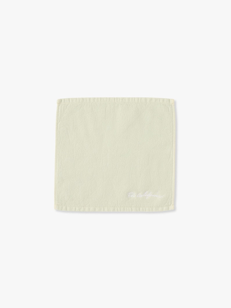 Organic Cotton Waffle Towel Handkerchief 詳細画像 light green 1