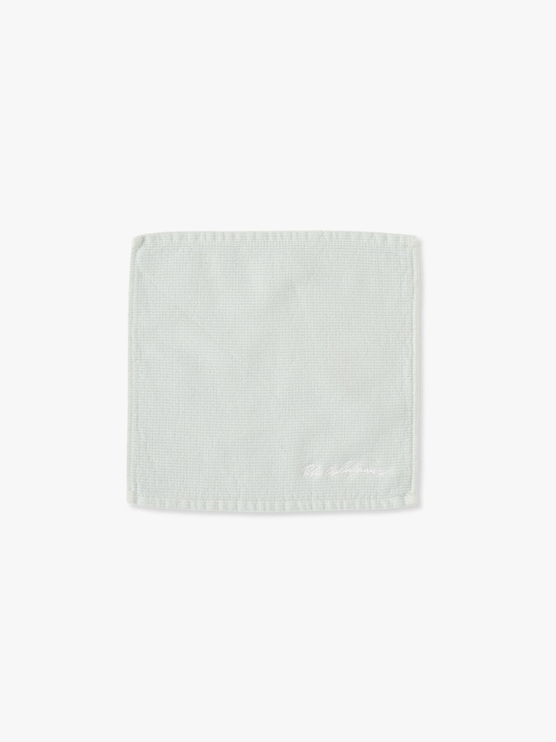 Organic Cotton Waffle Towel Handkerchief 詳細画像 light blue 1