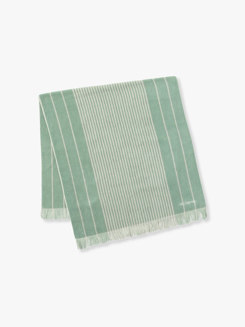 Summer Striped Bath Towel 詳細画像 light green 2