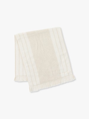 Striped Face Towel 詳細画像 off white