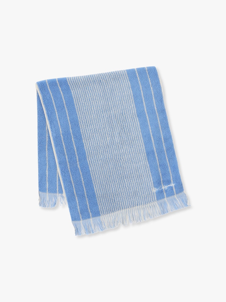 Striped Face Towel 詳細画像 light blue 1