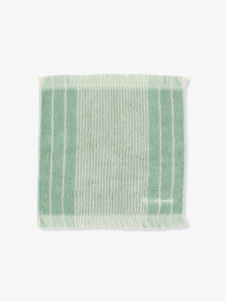 Summer Striped Towel Handkerchief 詳細画像 light green 2