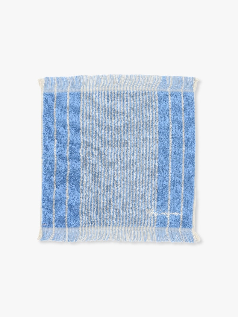 Summer Striped Towel Handkerchief 詳細画像 light blue 1