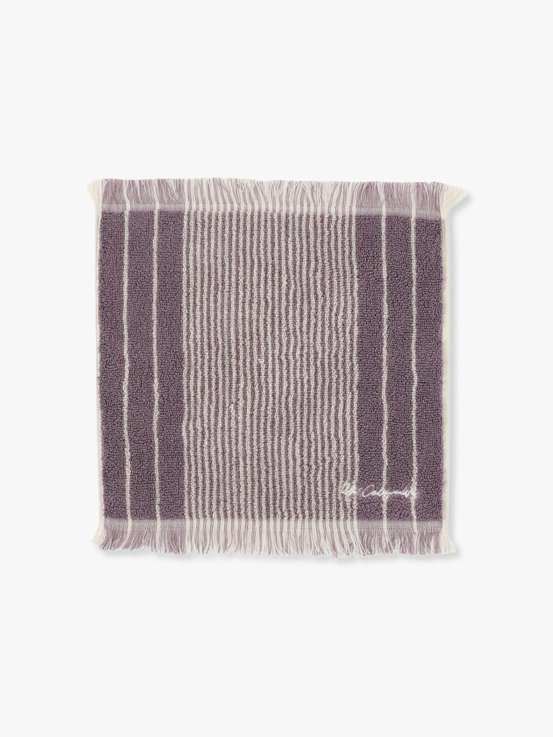 Summer Striped Towel Handkerchief 詳細画像 purple 1