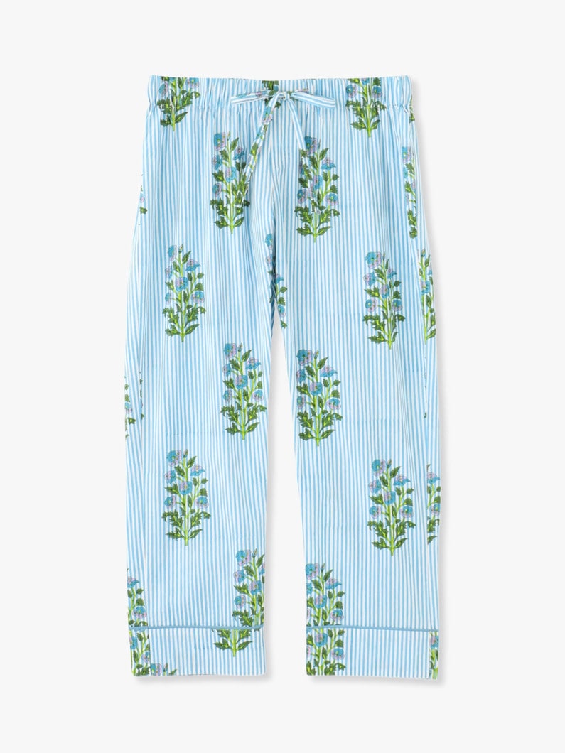 Pajamas Set (Aneeza Print & Thin Stripe) 詳細画像 blue 10