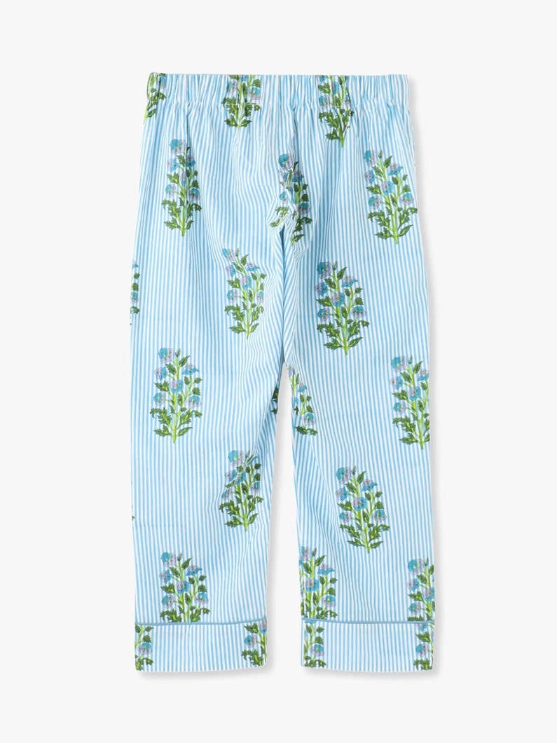 Pajamas Set (Aneeza Print & Thin Stripe) 詳細画像 blue 11
