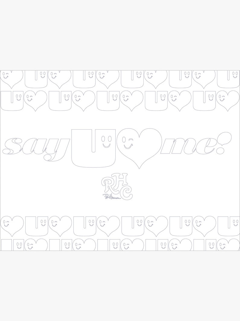 Coloring Sheet（Say U Love Me） | 塗り絵 詳細画像 other 2