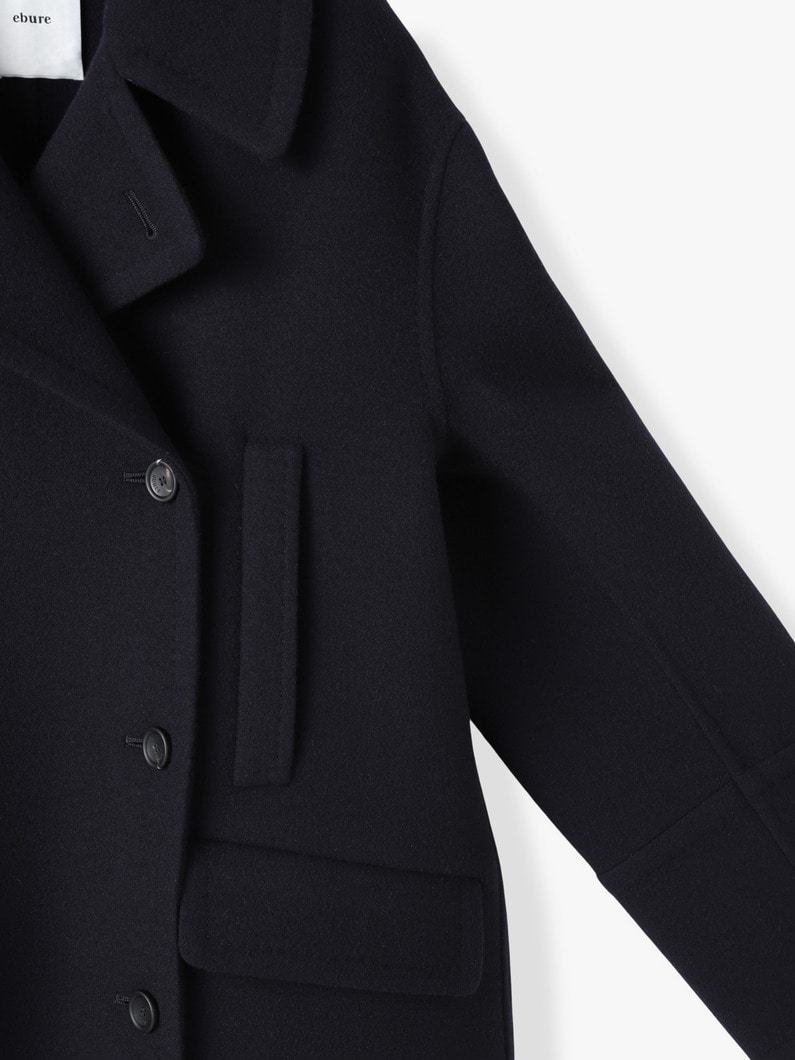 Luxe Melton Pea Coat (navy)【コート】 詳細画像 navy 2