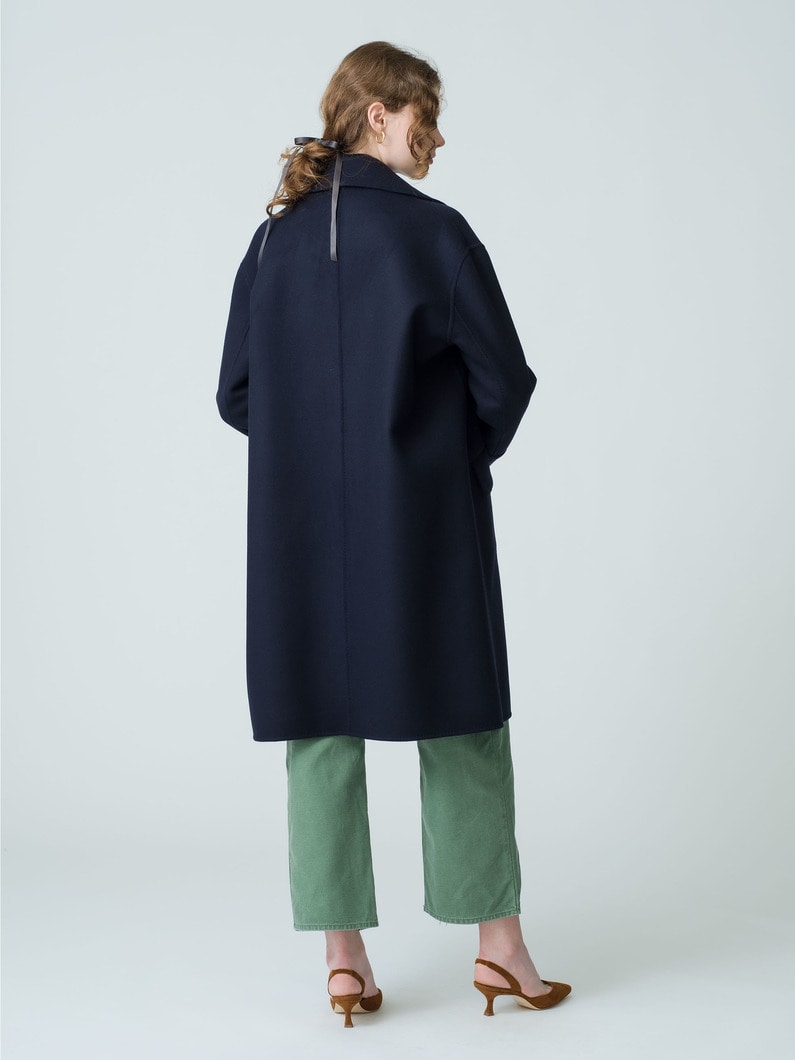 Luxe Melton Pea Coat (navy)【コート】 詳細画像 navy 2