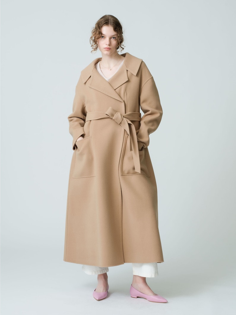 Luxe Melton Long Coat (Pre-order) 詳細画像 beige 1