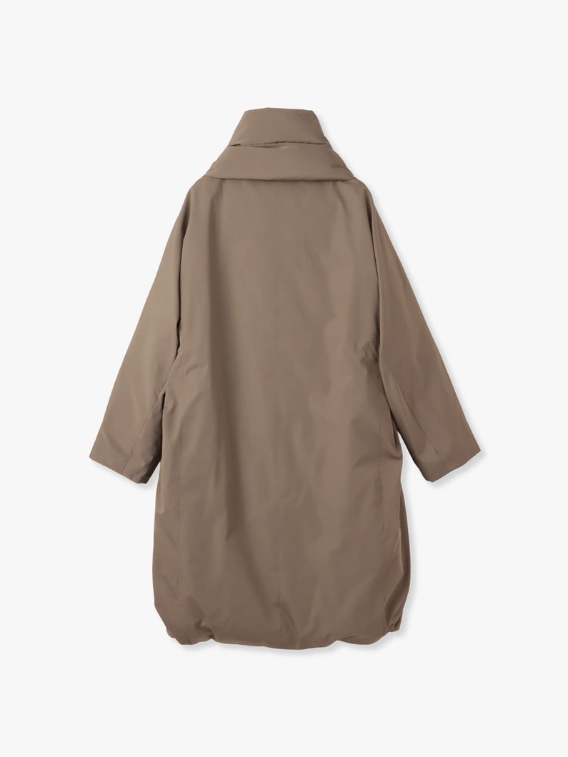 Silk Polyester Down Coat (black/khaki) 詳細画像 black 1