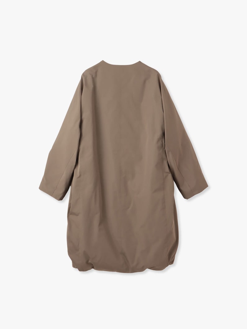 Silk Polyester Down Coat (Pre-order/black/khaki) 詳細画像 khaki 3