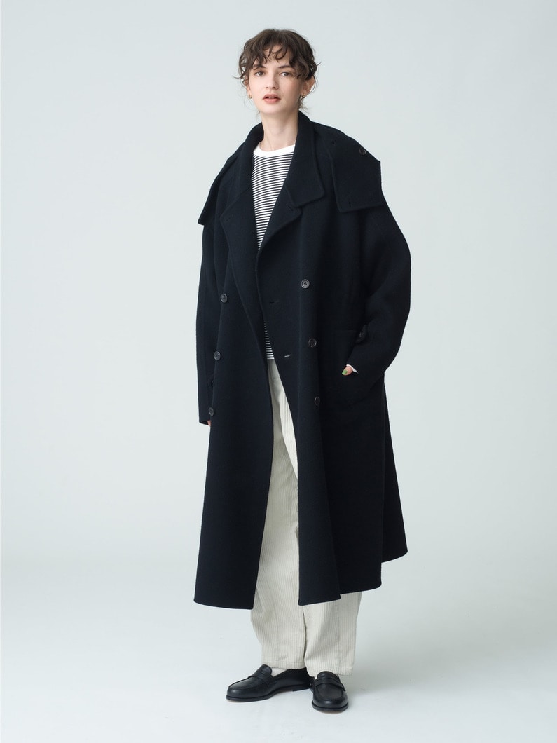 Wool Long Coat 詳細画像 black 2