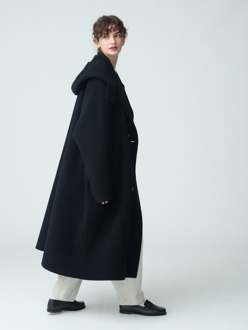 Wool Long Coat 詳細画像 black 4