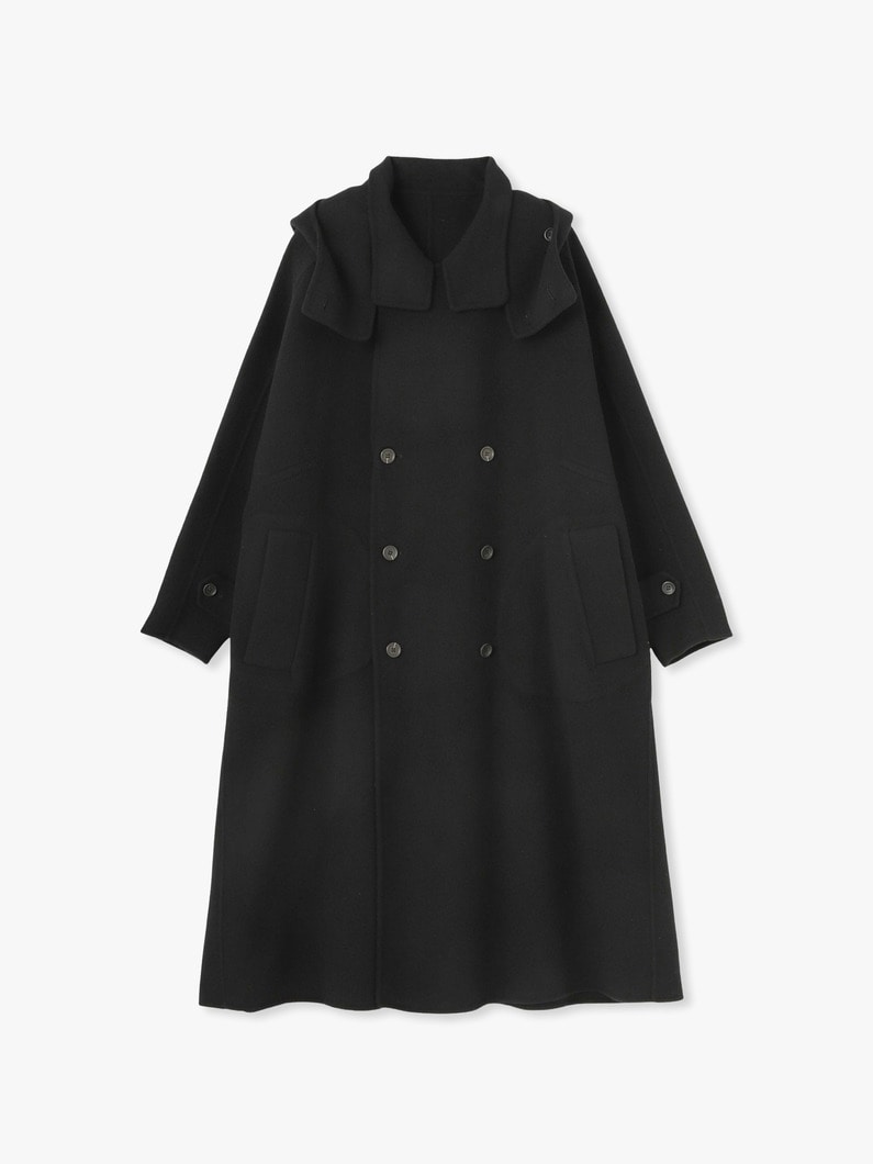 Wool Long Coat 詳細画像 black 6