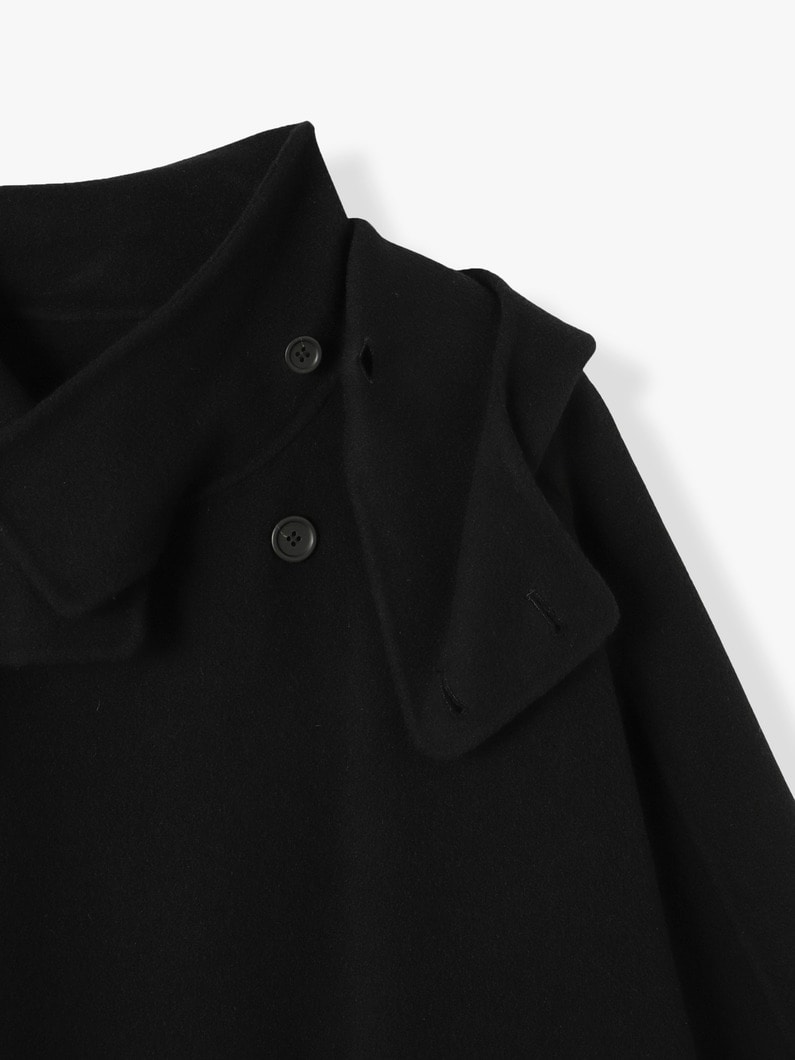 Wool Short Coat 詳細画像 black 3