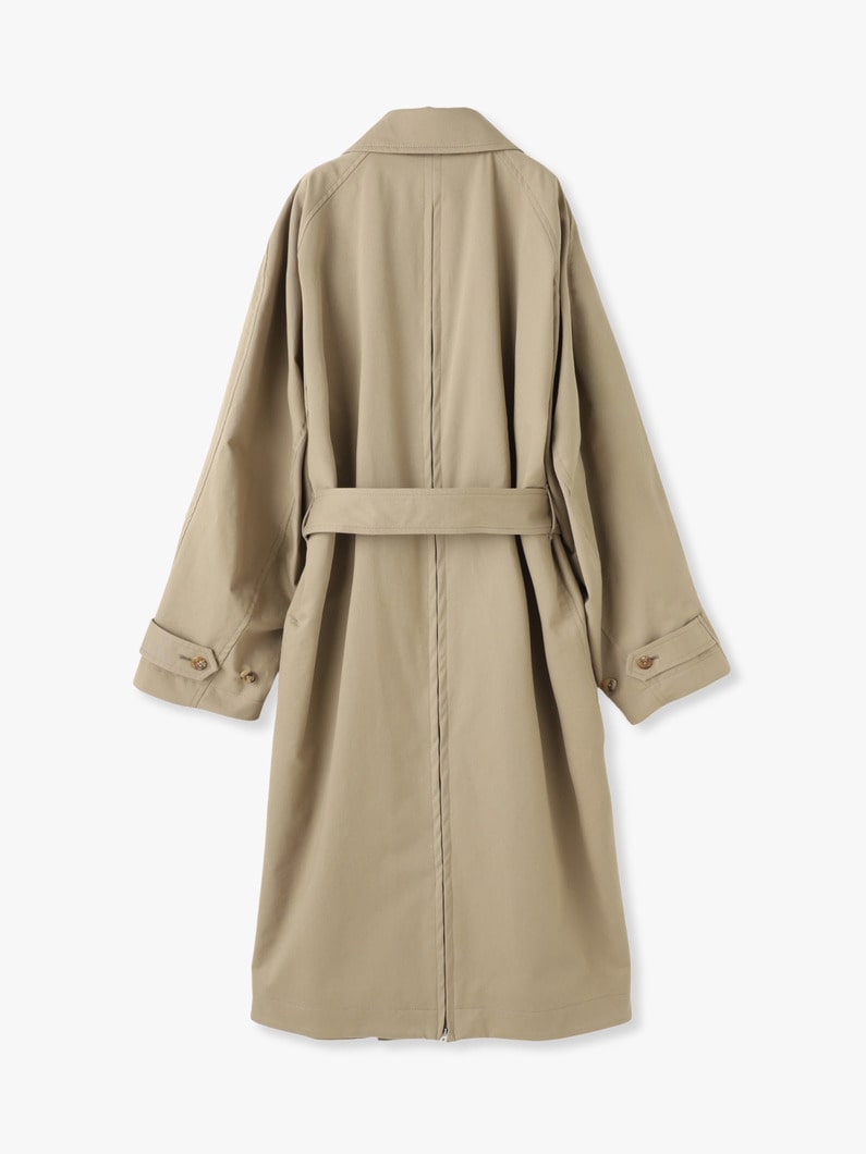 Cotton Polyester Balmacaan Coat 詳細画像 beige 1