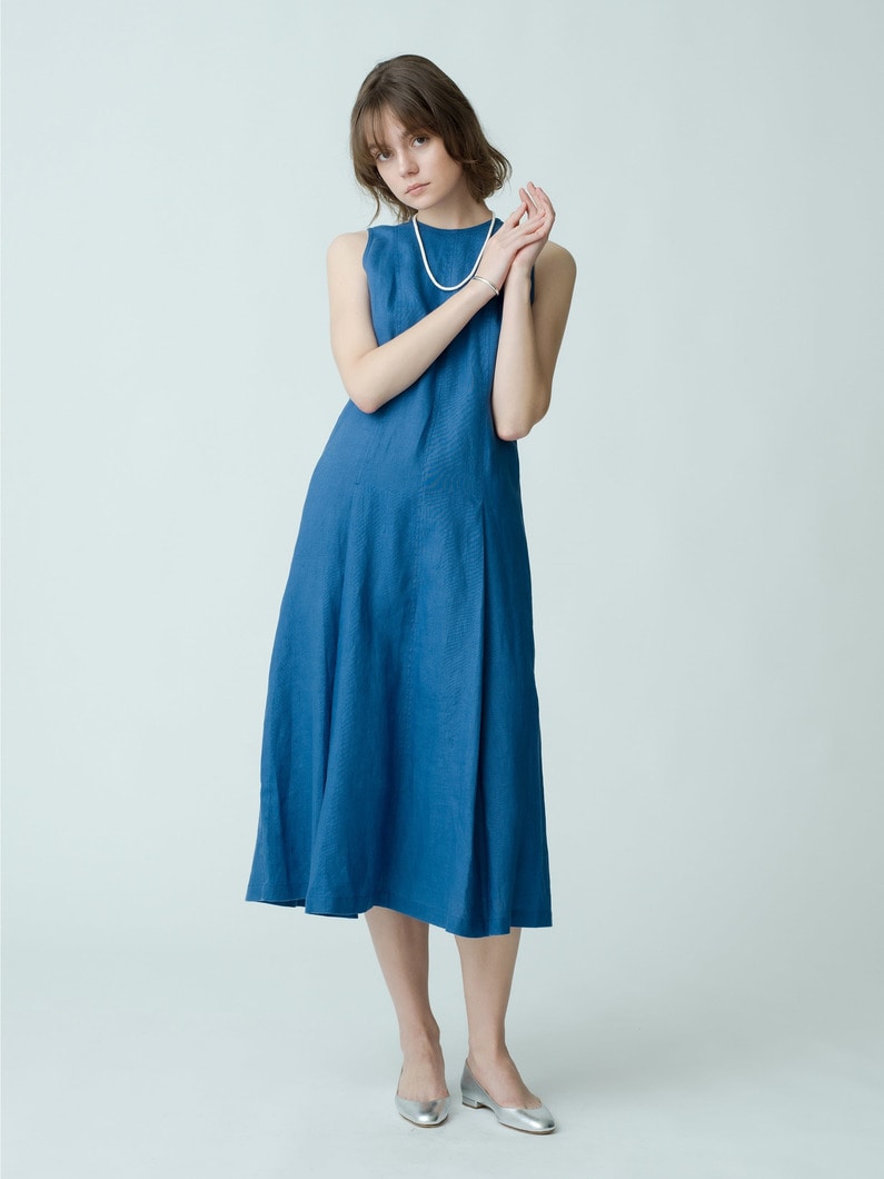 Linen Dress 詳細画像 blue 1