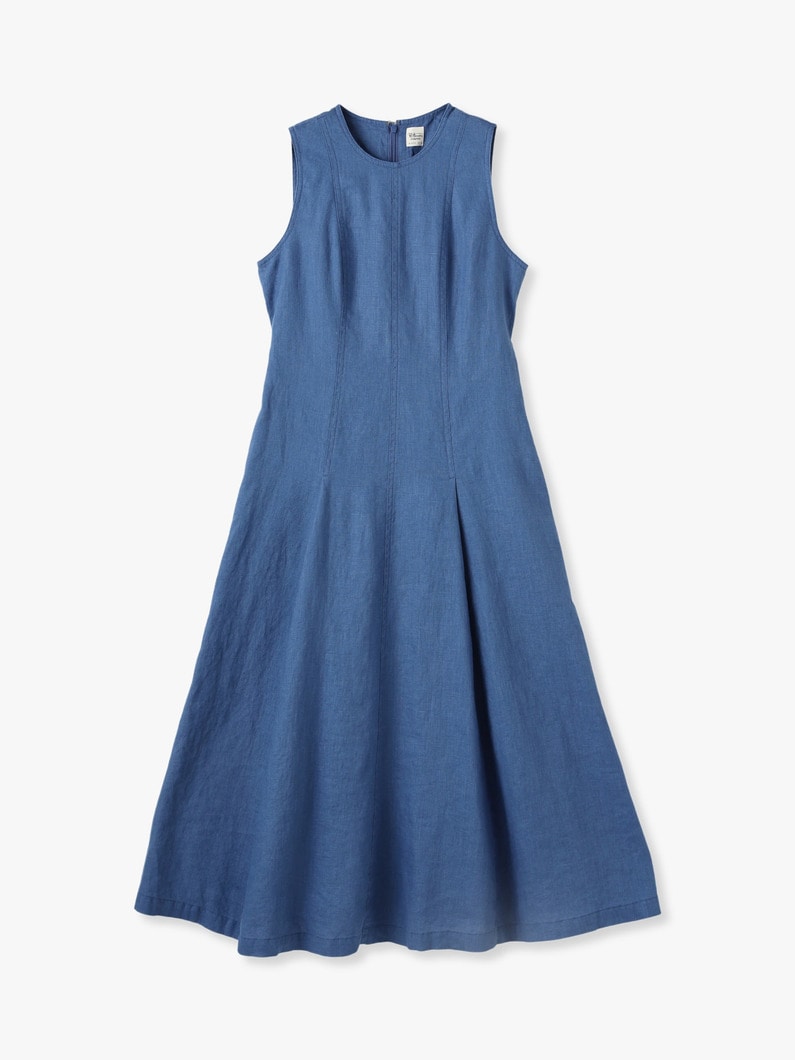 Linen Dress 詳細画像 blue 4