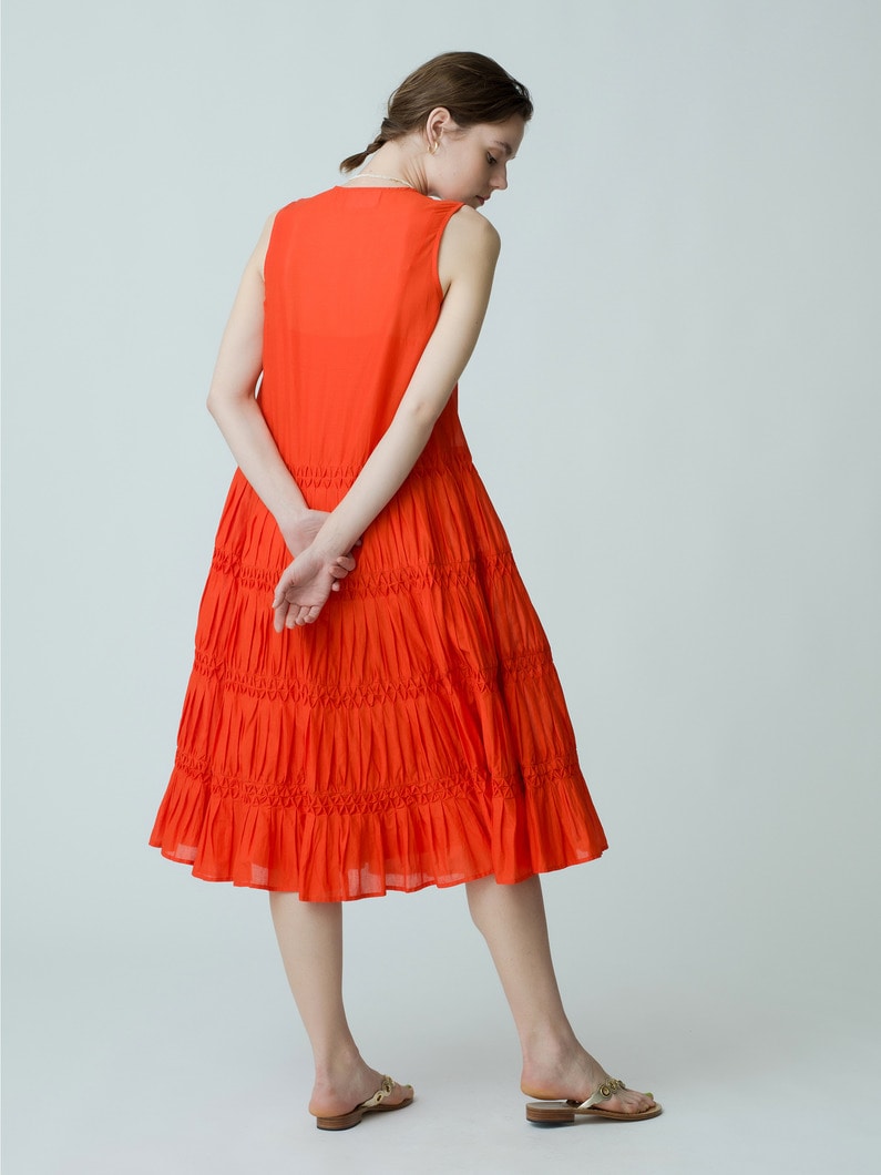 Wallis Smocked Dress 詳細画像 orange 3