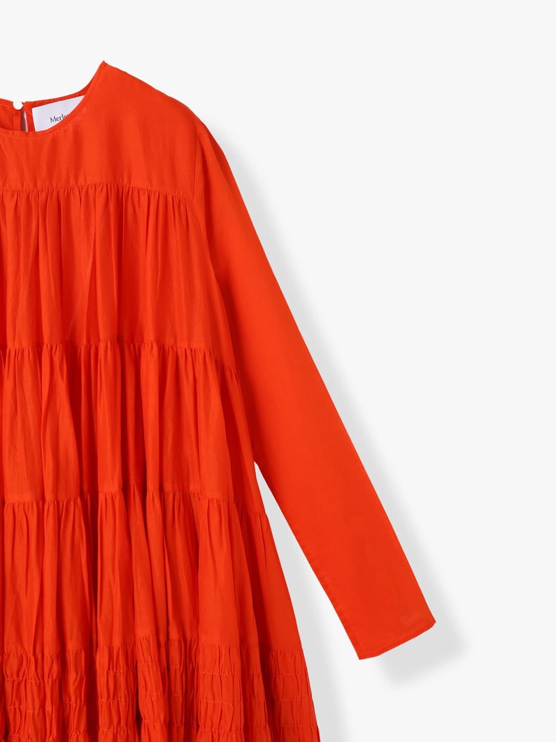 Soliman Midi Dress (orange) 詳細画像 orange 2