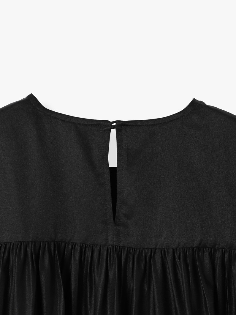 Soliman Cotton Silk Dress 詳細画像 black 3