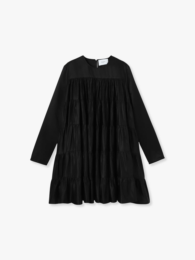 Soliman Cotton Silk Dress 詳細画像 black 4