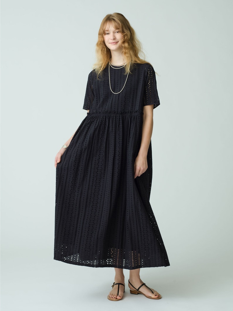 Cut Work Dress 詳細画像 black