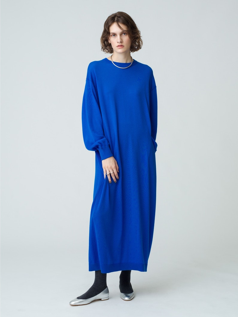 Pocket Knit Dress 詳細画像 blue 2