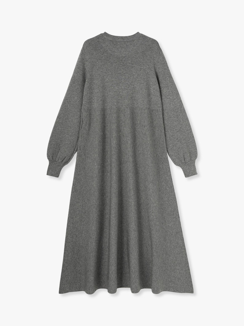 Flare Knit Dress 詳細画像 gray 1