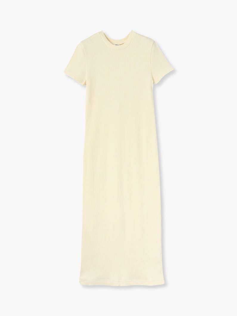 Cotton Rib Dress 詳細画像 ivory 1