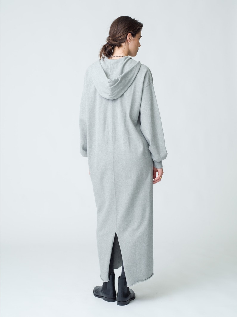 Half Zip Hoodie Dress 詳細画像 top gray 2