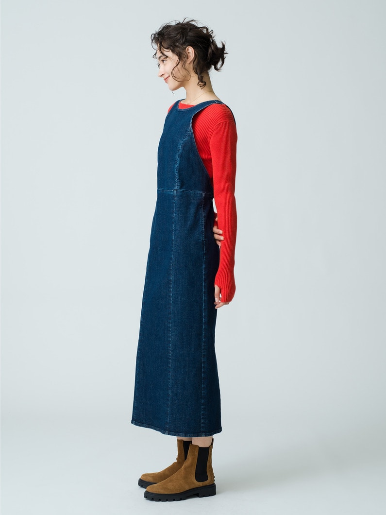 Denim Apron Dress 詳細画像 indigo 4