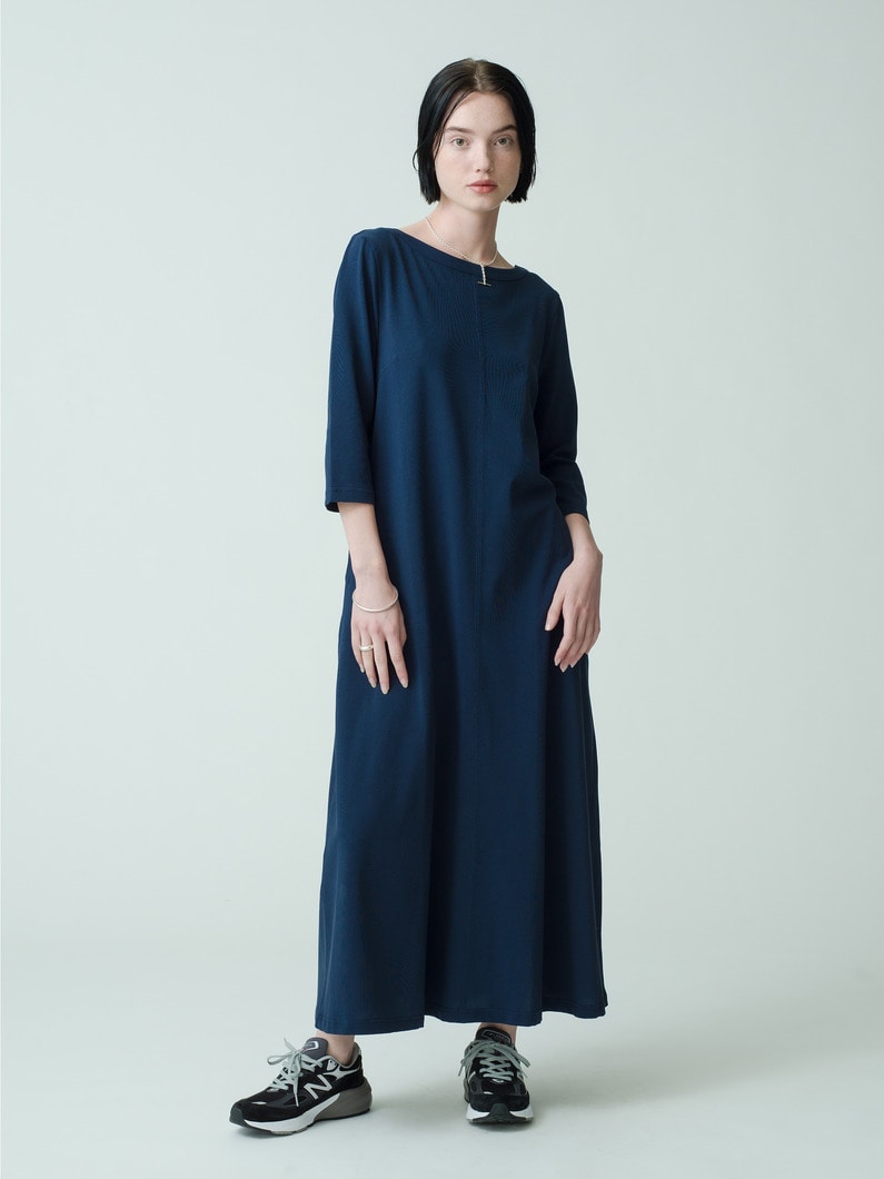 Back Ribbon Dress 詳細画像 navy 2