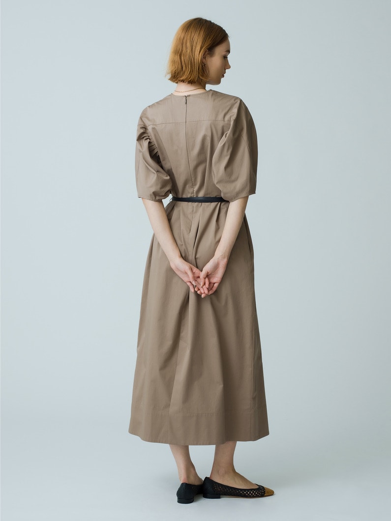 Cotton Satin Dress 詳細画像 beige 2